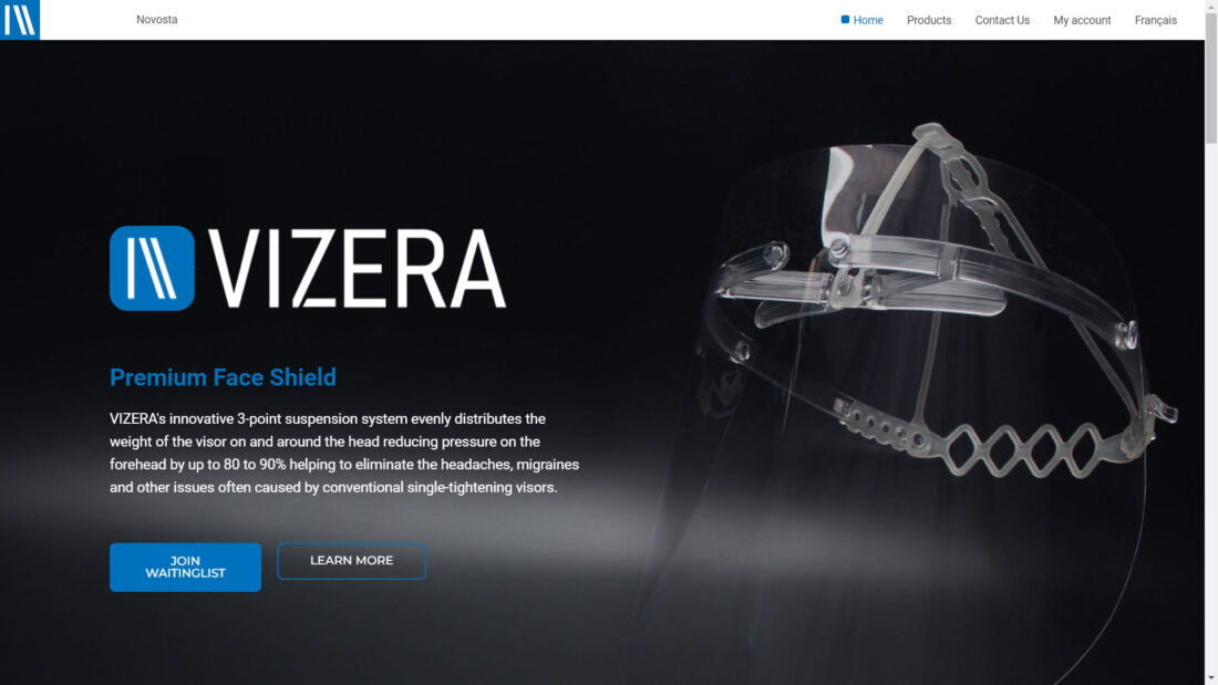 Vizera home page
